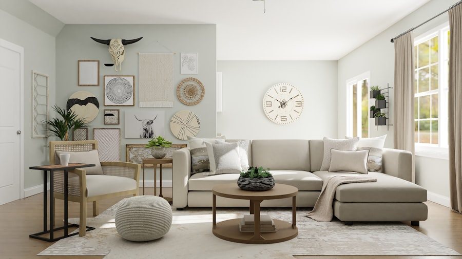 Living room at The Laurent Residence